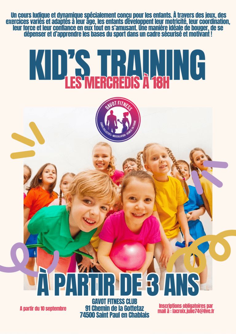 planning des cours Gavot Fitness Club