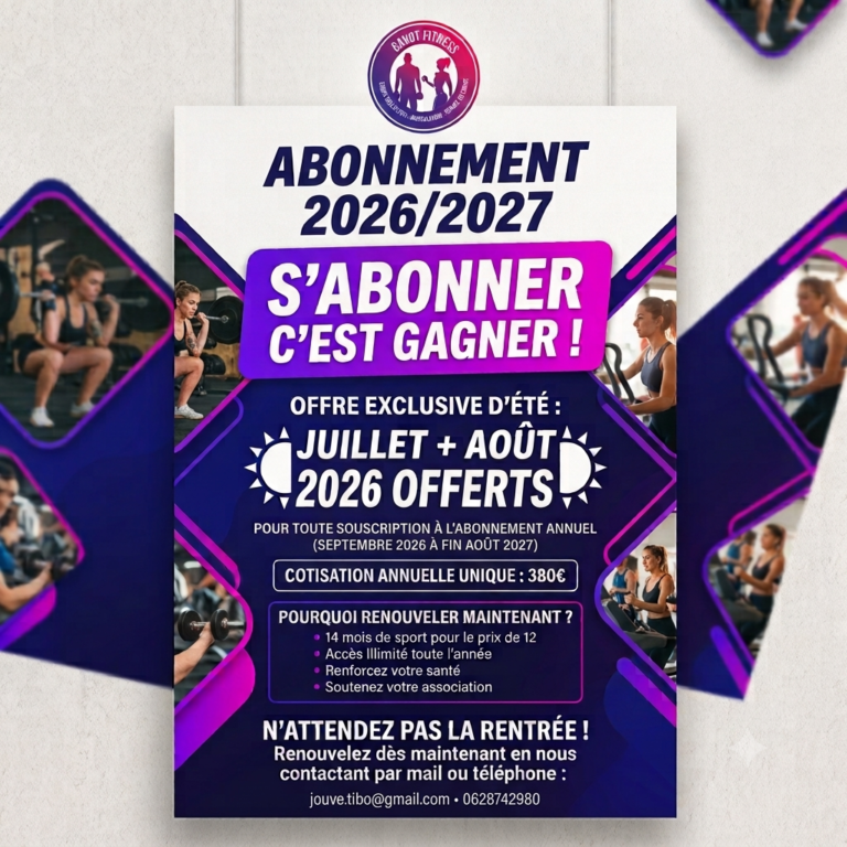 Offre abonnement Gavot Fitness Club